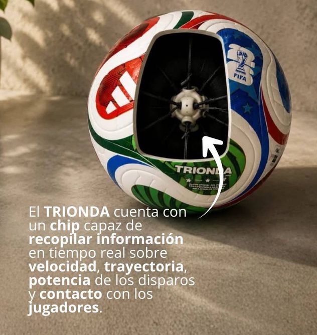Trionda. El nuevo balón para el Mundial 2026.