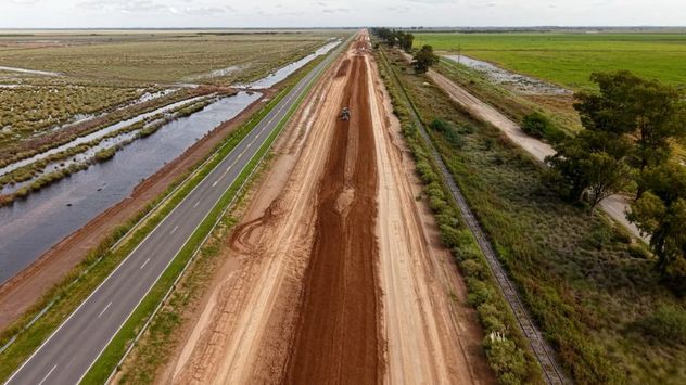 Obras actualmente en marcha en dos tramos de la autopista de ruta nacional 19. 