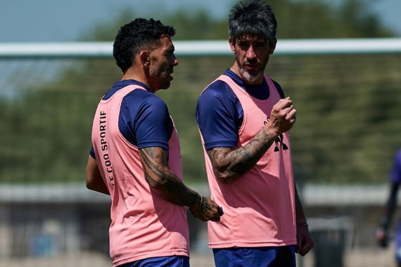 Carlos Tevez y Pablo Perez en Talleres.