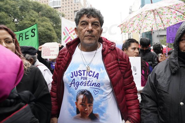 Familia de Agostina en la marcha de Ni Una Menos