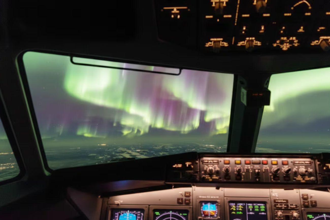 Las auroras boreales.
