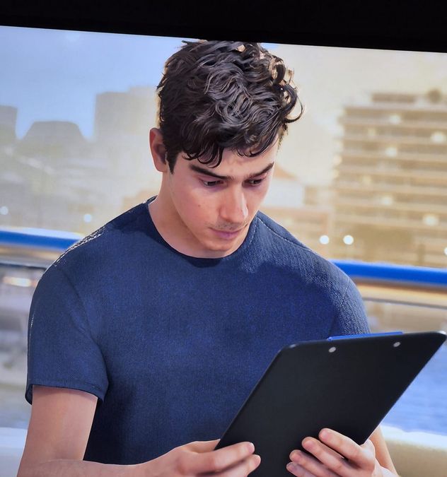Franco Colapinto en el videojuego de la Fórmula 1. 