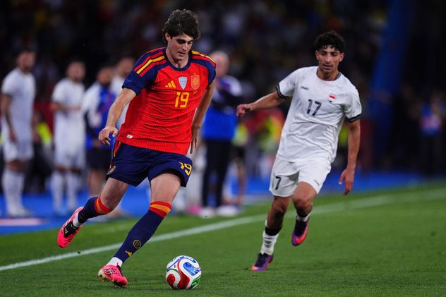España vs. Irak, antes del Mundial.