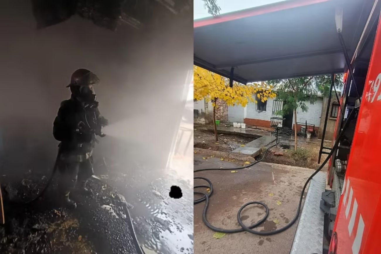 Incendio: una niña de 2 años se quemó la cara y cinco adultos hospitalizados tras un rescate