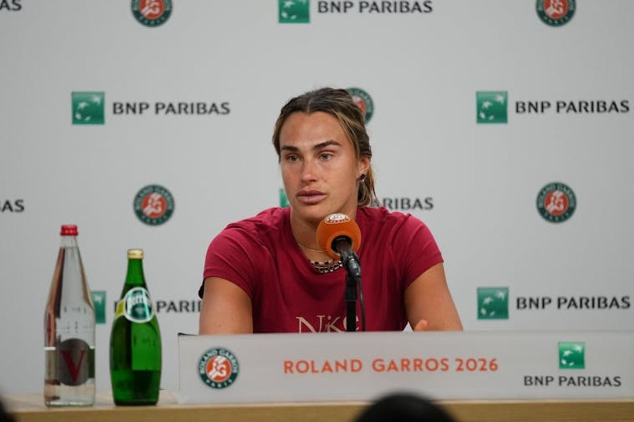 Sabalenka y una fuerte frustración.