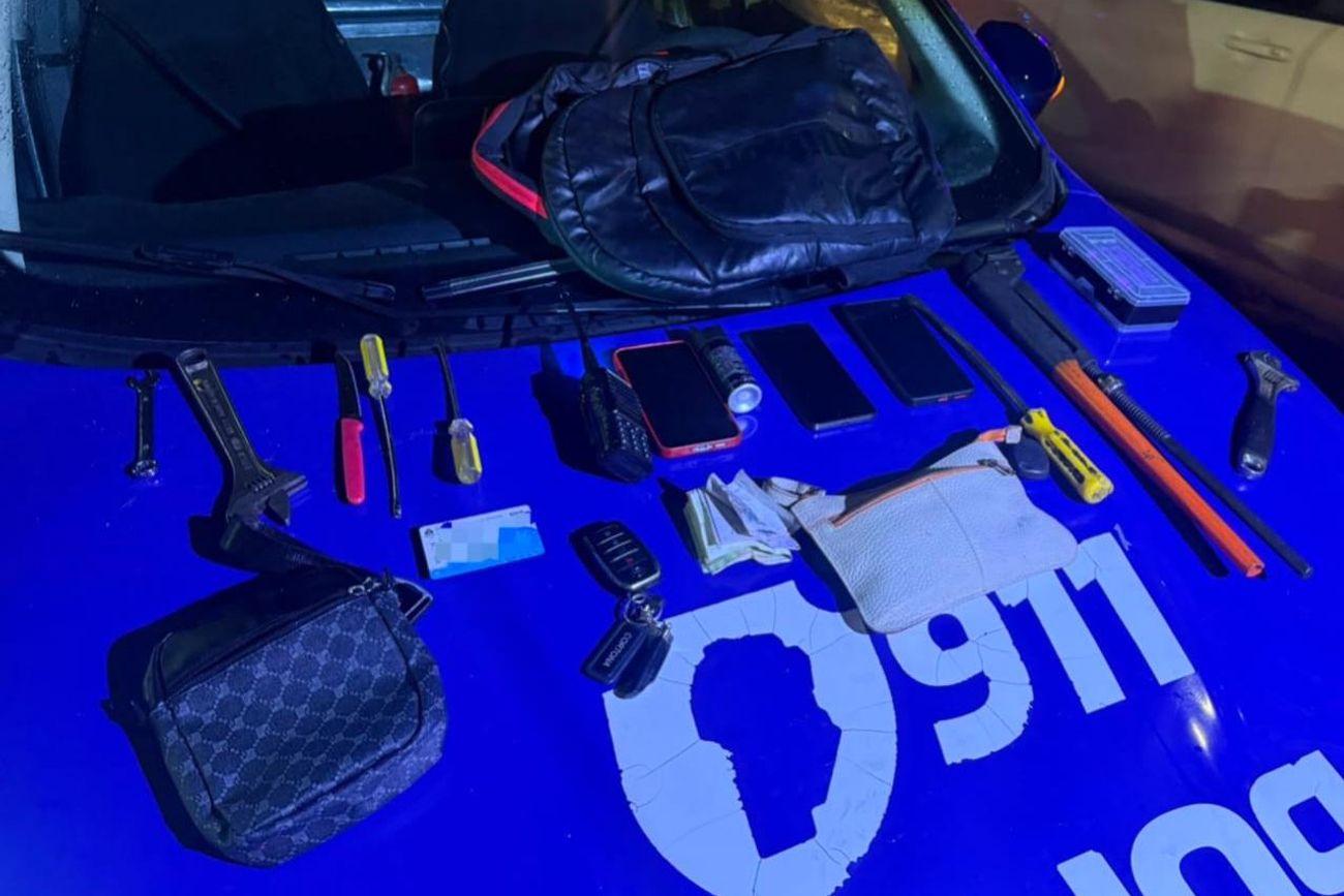 Los elementos secuestrados en Córdoba. (Policía)