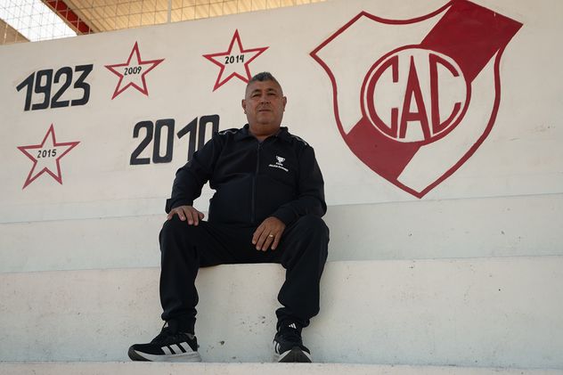 Rafael Varas, técnico formador del Araña en el Club Atlético Calchín de Córdoba.