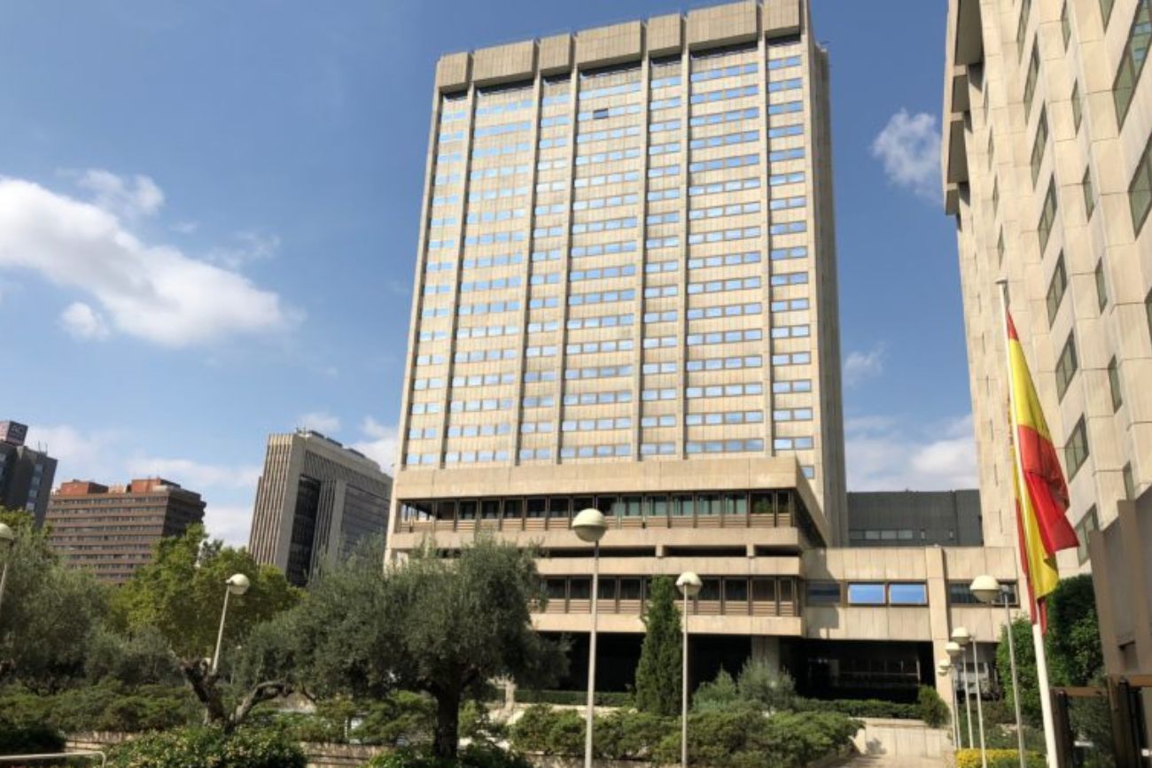 La sede del Ministerio de Ciencia, Innovación y Universidades de España, en Madrid.
