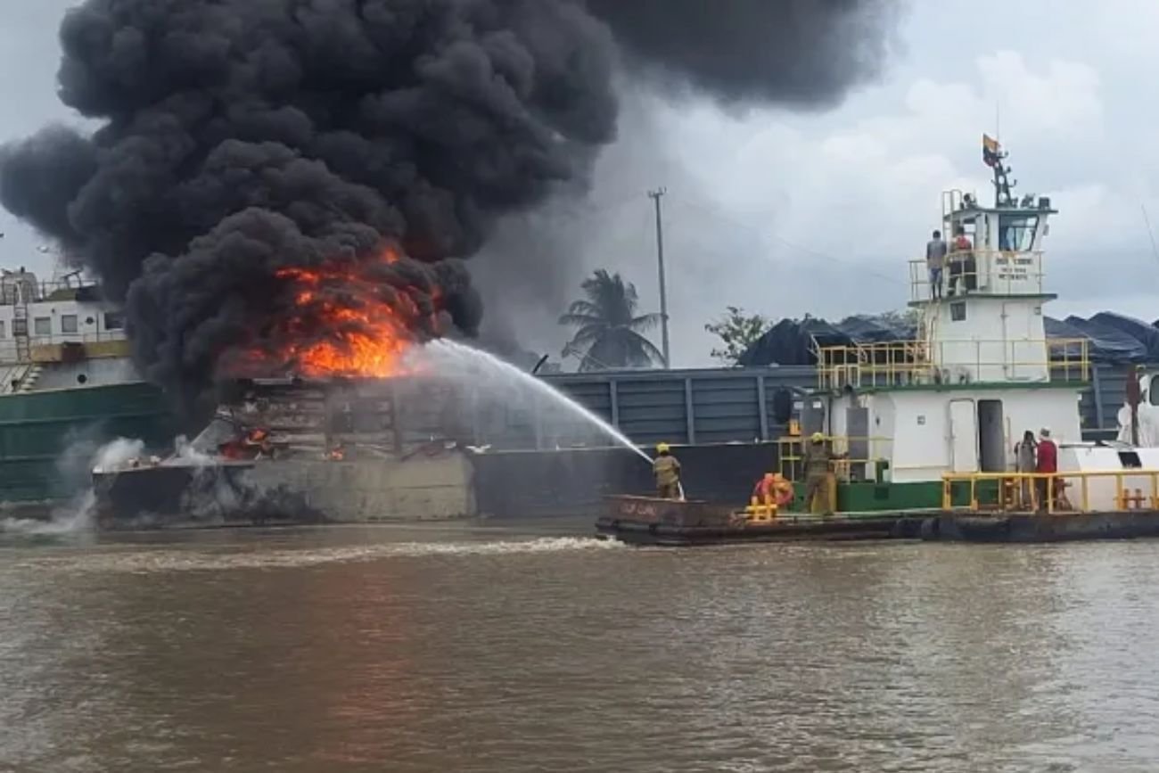 Colombia: una explosión en un astillero dejó al menos cuatro muertos y 11 heridos. (Gentileza El Tiempo)