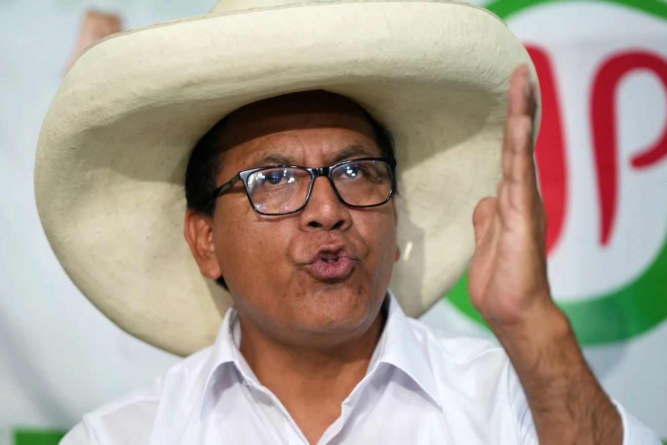 Roberto Sánchez, candidato a presidente por Juntos por Perú. 