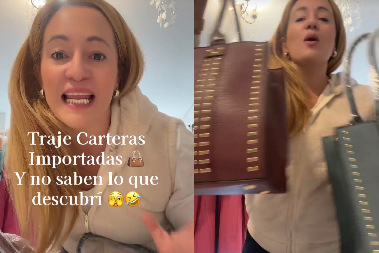 Compró carteras importadas.