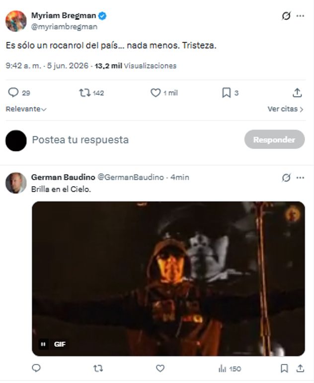 Así se despidió al Indio Solari.