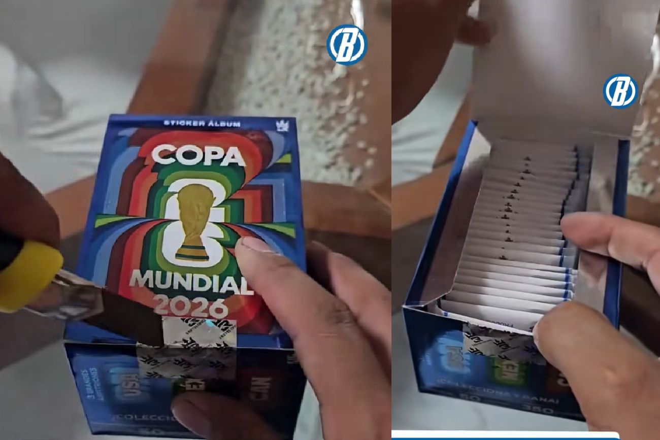 Compró una caja cerrada de figuritas para el Mundial 2026 y adentro venían sobres de té.
