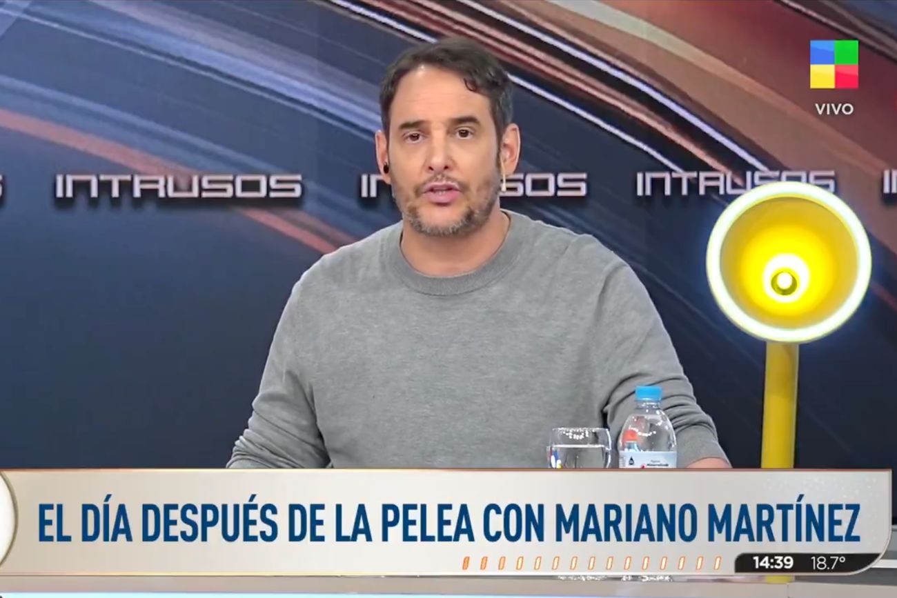 Rodrigo Lussich fue contundente al responderle a Mariano Martínez tras el fuerte cruce que tuvieron ayer en vivo en "Intrusos".