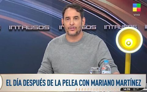 Rodrigo Lussich fue contundente al responderle a Mariano Martínez tras el fuerte cruce que tuvieron ayer en vivo en "Intrusos".