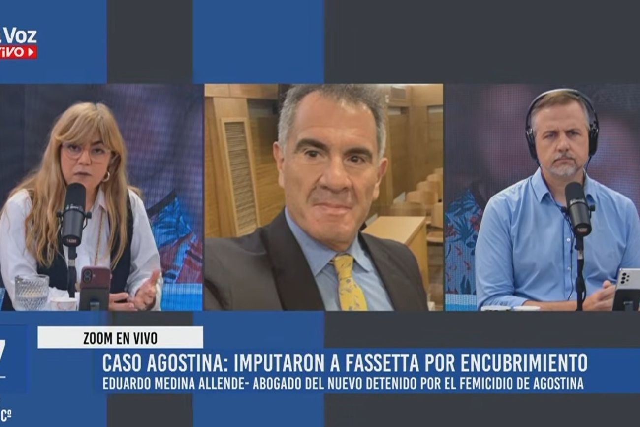 Eduardo Medina Allende, abogado del nuevo detenido por el femicidio de Agostina Vega. 