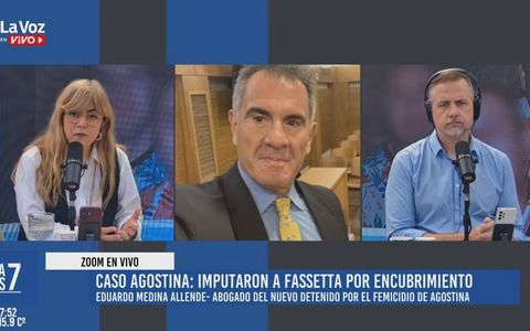 Eduardo Medina Allende, abogado del nuevo detenido por el femicidio de Agostina Vega. 