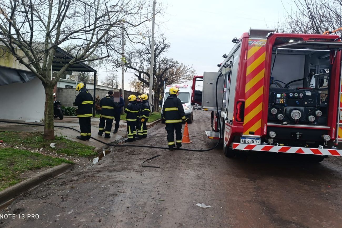 Córdoba: una mujer sufrió quemaduras tras incendiarse su vivienda