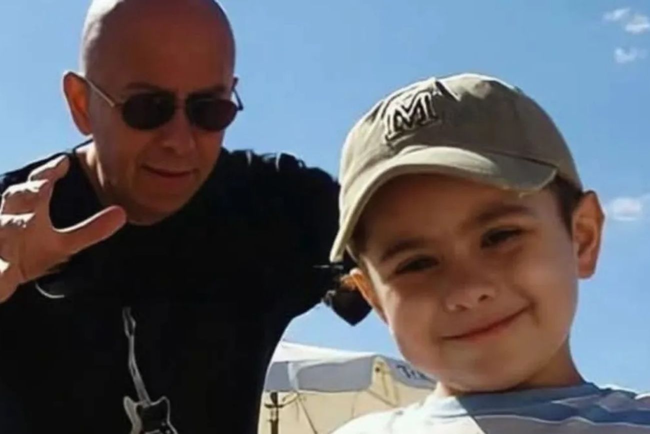 Indio Solari con su hijo Bruno (Archivo)