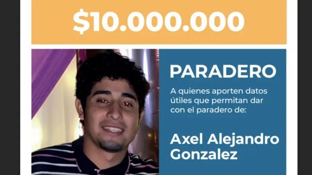 Recompensa de $10 millones por datos de Axel González,el joven desaparecido en Chaco