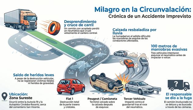 Siniestro en la Circunvalación.