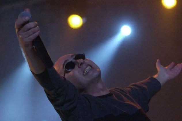 Indio Solari en el último show de Patricio Rey y sus Redonditos de Ricota. Fue en el exChateau Carreras, el 4 de agosto de 2001. (La Voz Archivo)