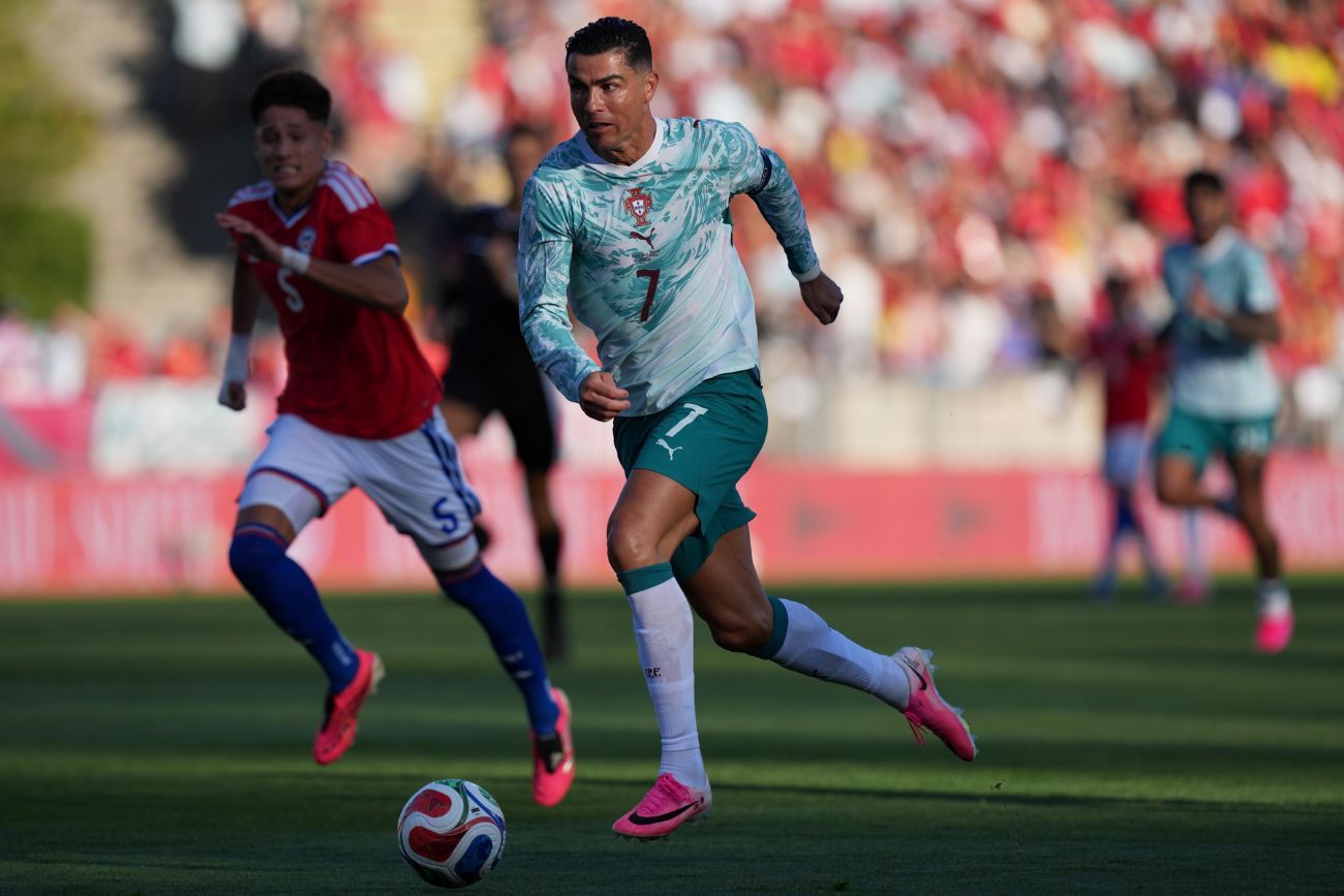 Portugal vs. Chile, en un partido amistoso antes de la Copa del Mundo.
