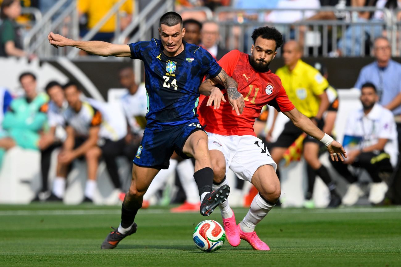Brasil vs. Egipto, en un amistoso previo a la Copa del Mundo.