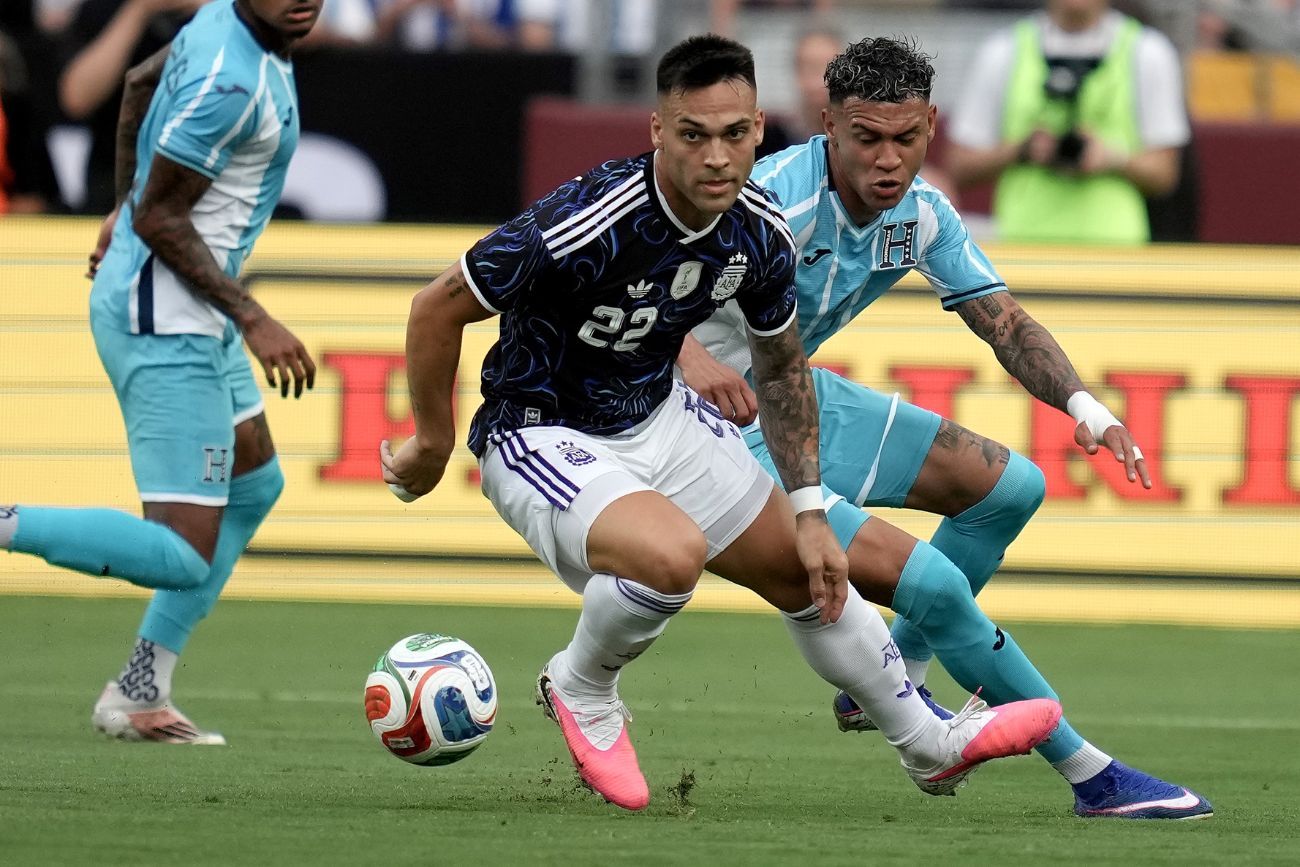 Argentina vs. Honduras, en Texas antes del Mundial.