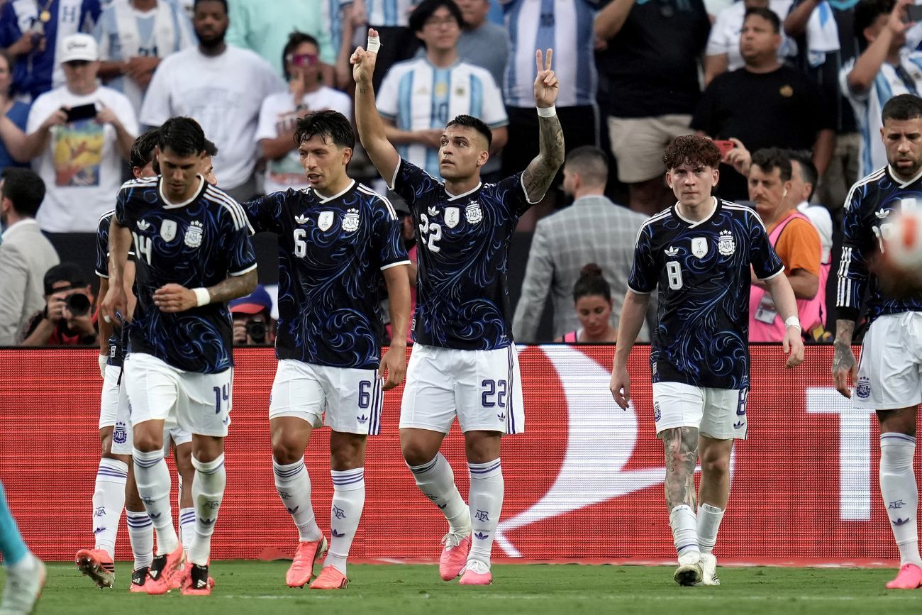 Argentina vs. Honduras, en Texas antes del Mundial.