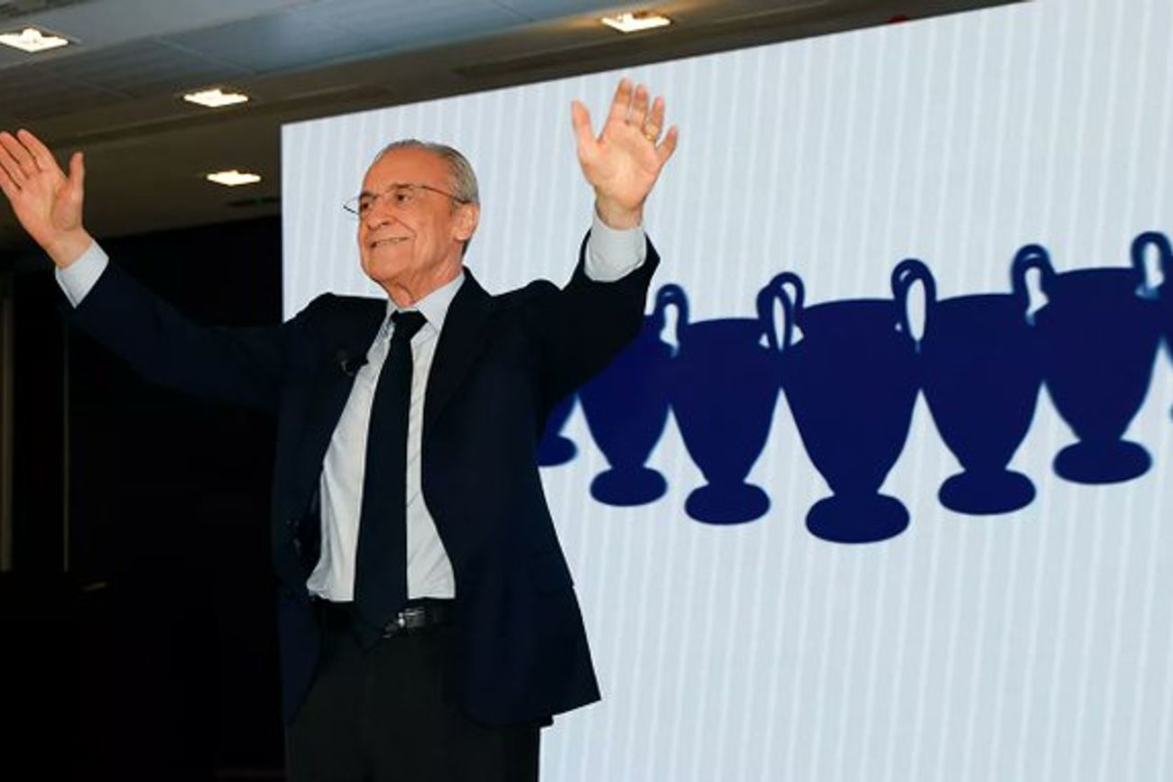 Florentino Pérez, de 79 años, conduce los destinos del Real Madrid desde 2000, con una interrupción entre 2006 y 2009. (Prensa Real Madrid)
