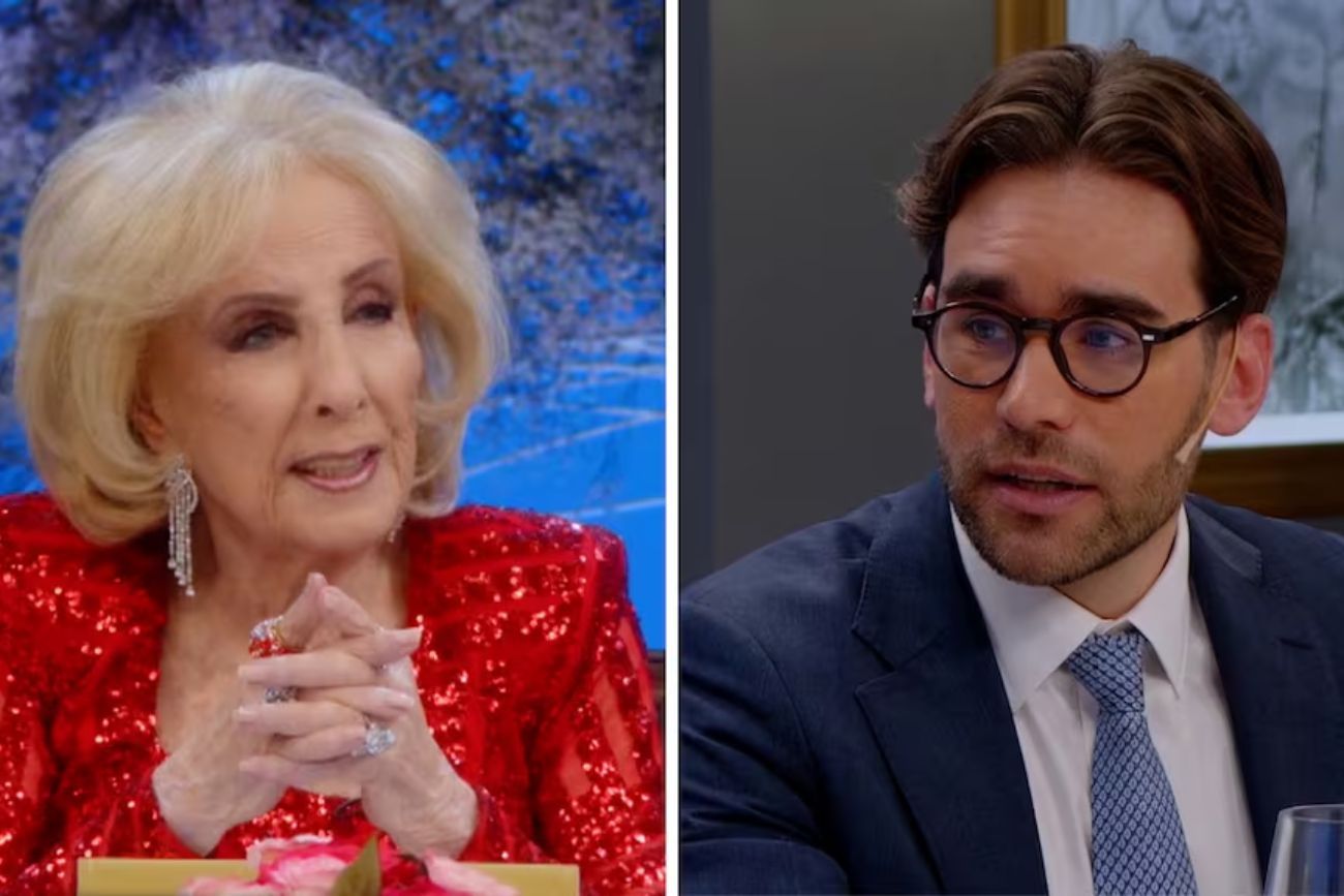 Facundo Macarrón, hijo de Nora Dalmasso, en la mesa de Mirtha Legrand