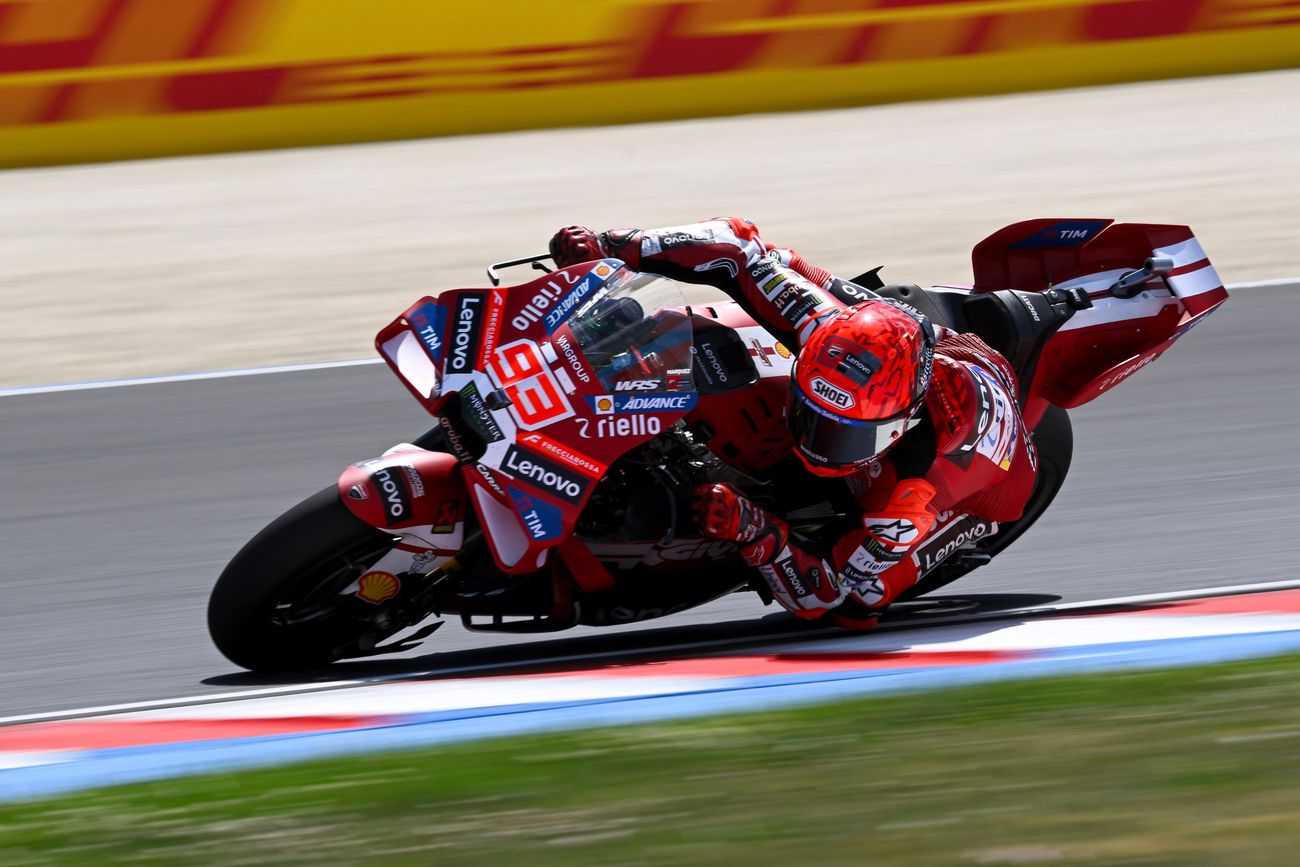 Con Ducati, Marc Márquez consiguió la primera victoria de la temporada y la 100 de su carrera. (AP)