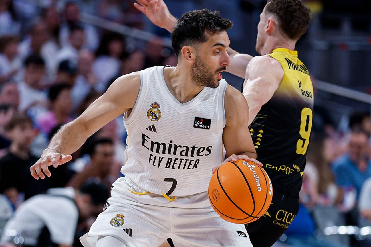 "Nos tiene que doler", confesó Facundo Campazzo tras la eliminación del Real Madrid en los cuartos de final de la Liga Española. (Prensa Real Madrid)