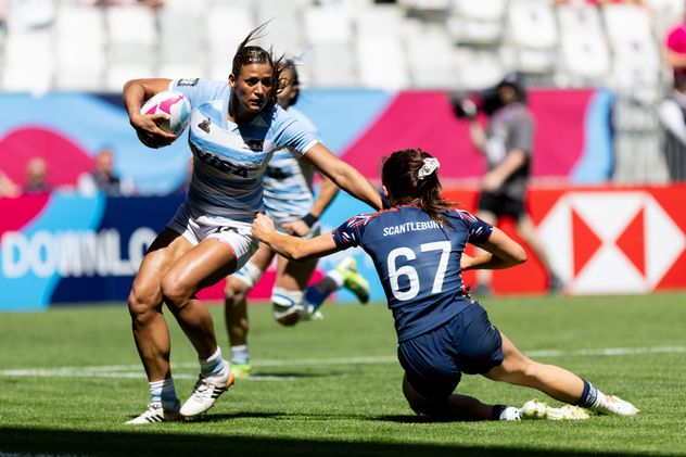 Las Yaguaretés cerraron con una victoria su participación en el Seven de Bordeaux.