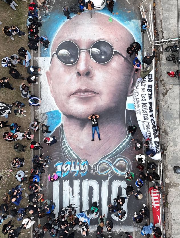 Velatorio del Indio Solari Buenos Aires