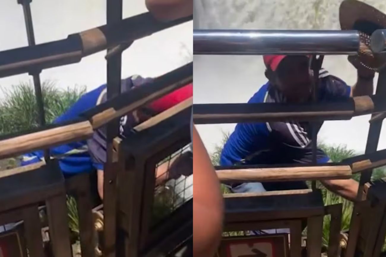 Un turista saltó las vallas en las Cataratas del Iguazú para recuperar el celular que se le cayó
