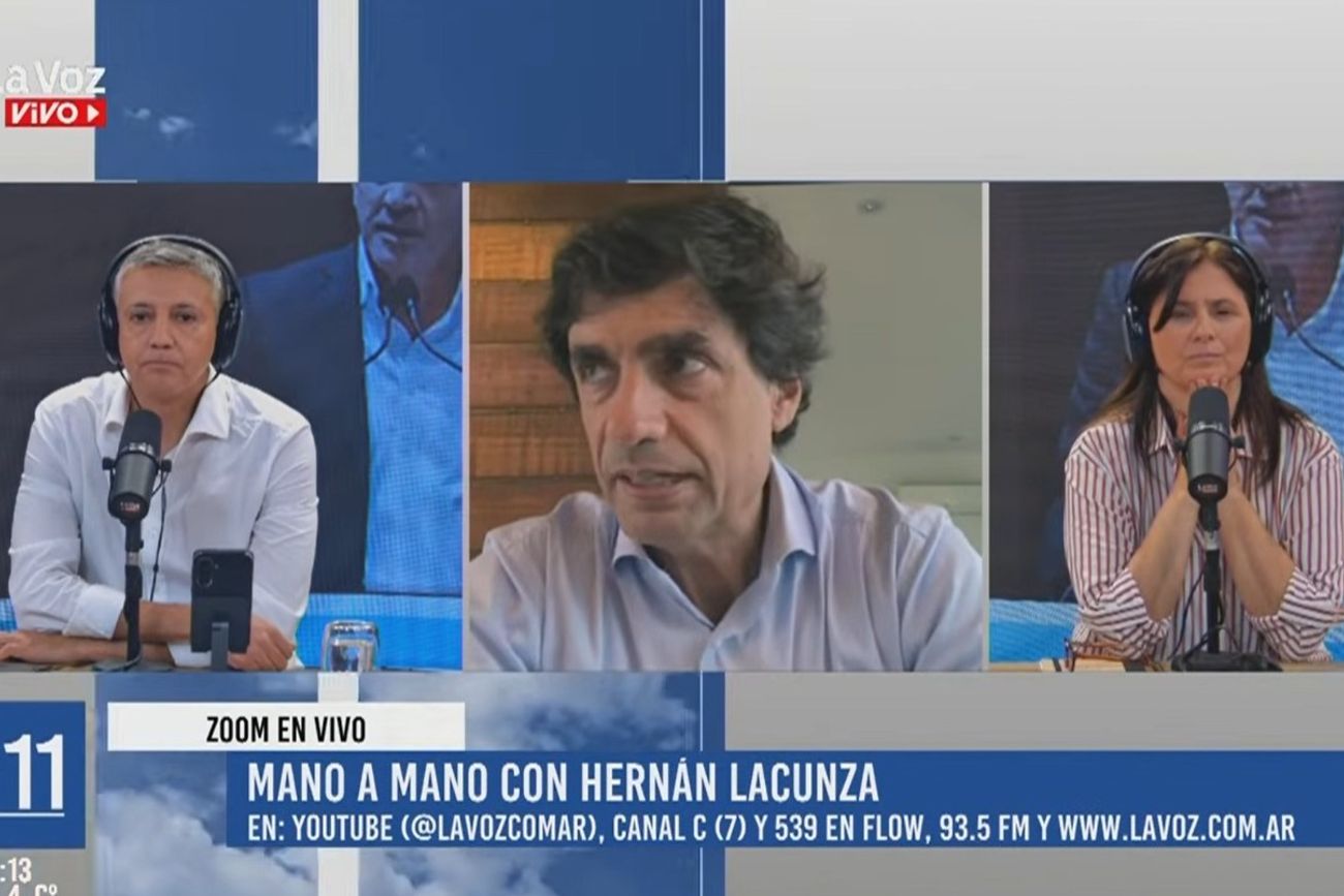 Hernán Lacunza, en diálogo con La Voz En Vivo.