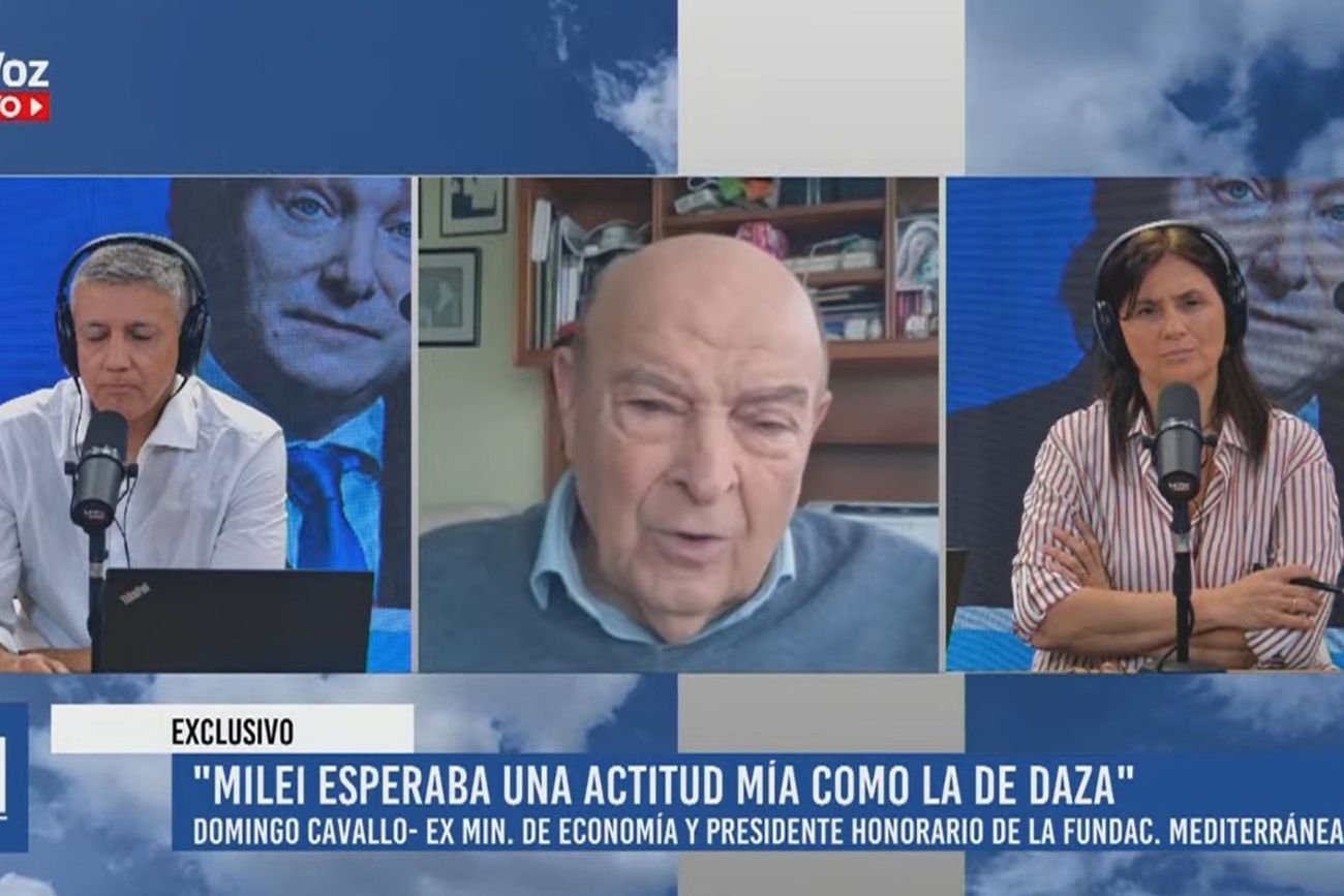 Domingo Felipe Cavallo, en diálogo exclusivo con La Voz En Vivo.