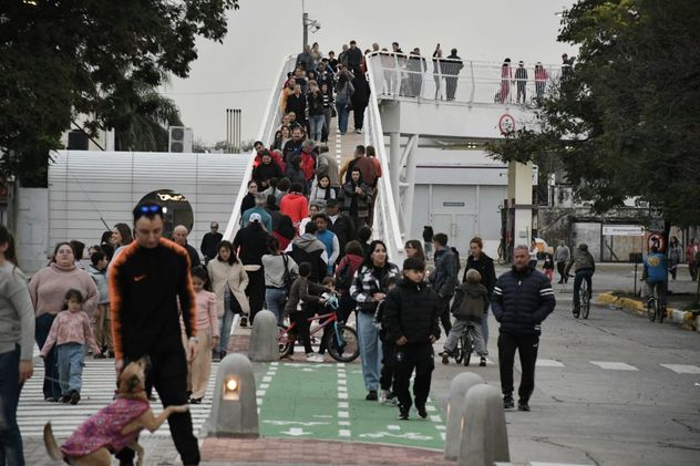 La ciclovía en altura inaugurada en San Francisco.