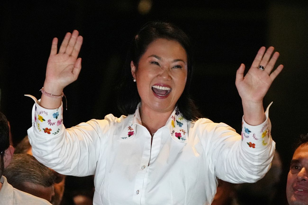 Keiko Fujimori, candidata a presidenta del Perú.