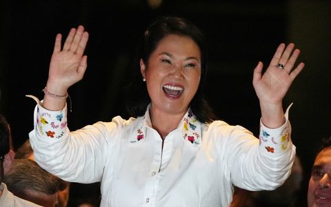 Keiko Fujimori, candidata a presidenta del Perú.