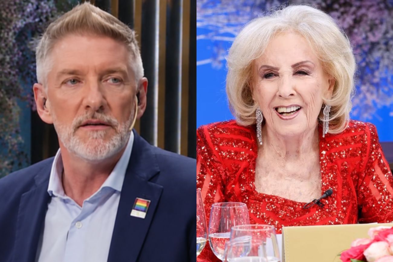Luis Novaresio y Mirtha Legrand en "La noche de Mirtha".