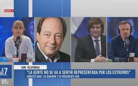 Ernesto Sanz, en diálogo con La Voz En Vivo este martes. 