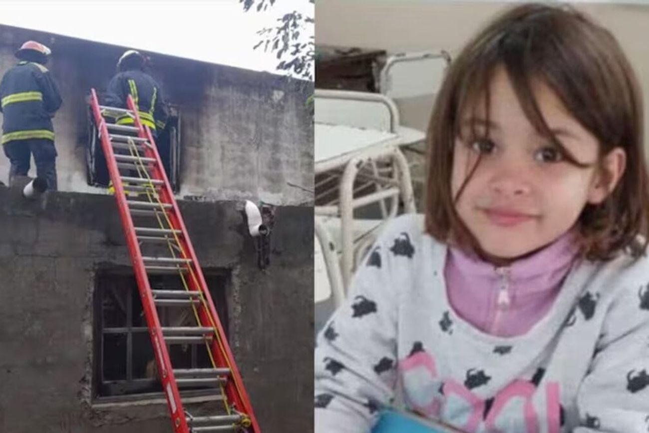 El crimen de Arali Vivas, en 2024, en Brinkmann. La casa donde ocurrió y que fue quemada luego, y la niña víctima