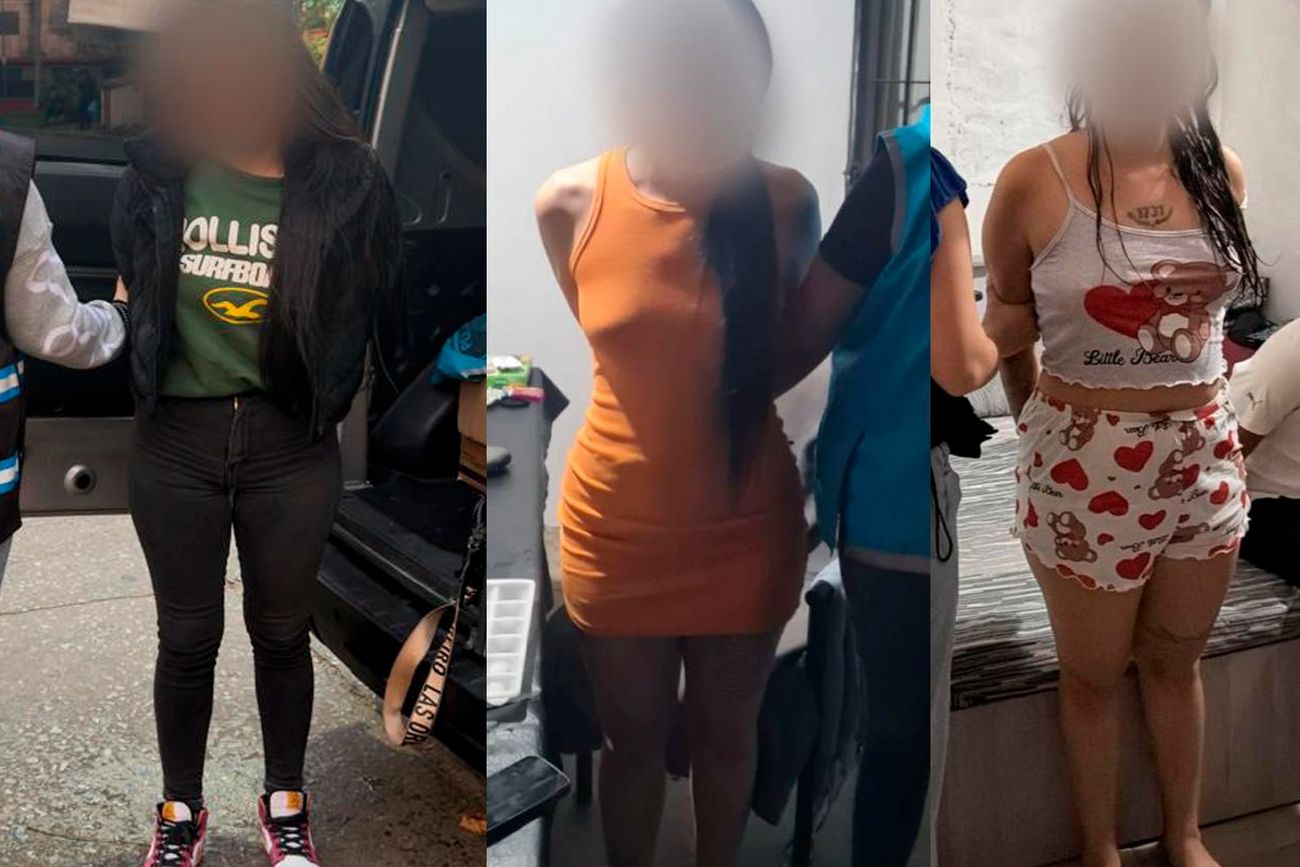 Las sospechosas, al ser detenidas. (Policía en la Ciudad)