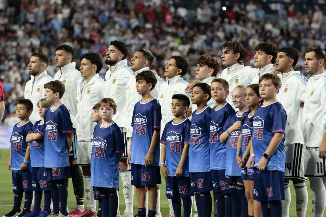 Argentina en la antesala del partido con Islandia, antes del Mundial.