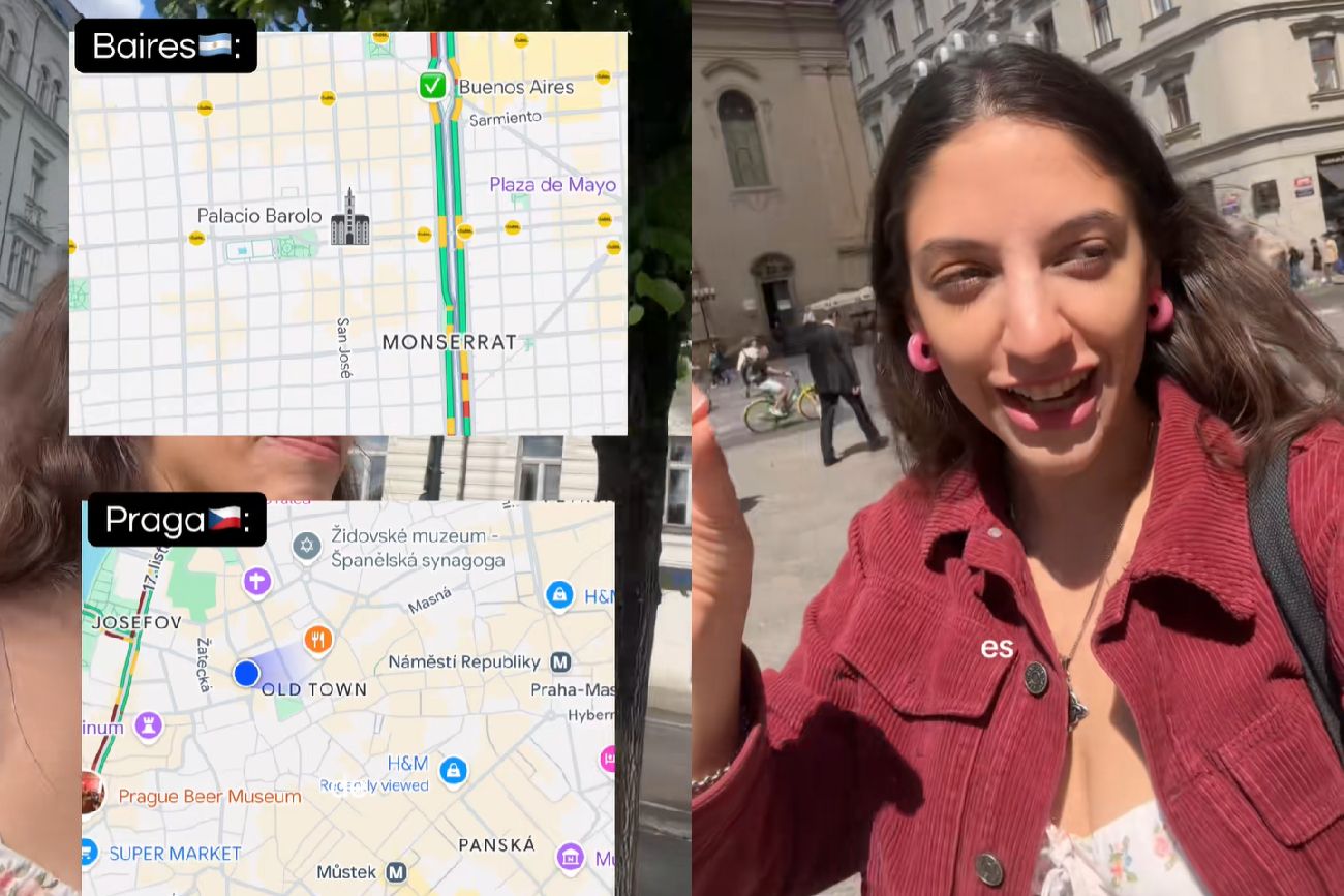 Es argentina, caminó por República Checa y se volvió viral al notar un desorden que en Buenos Aires no existe
