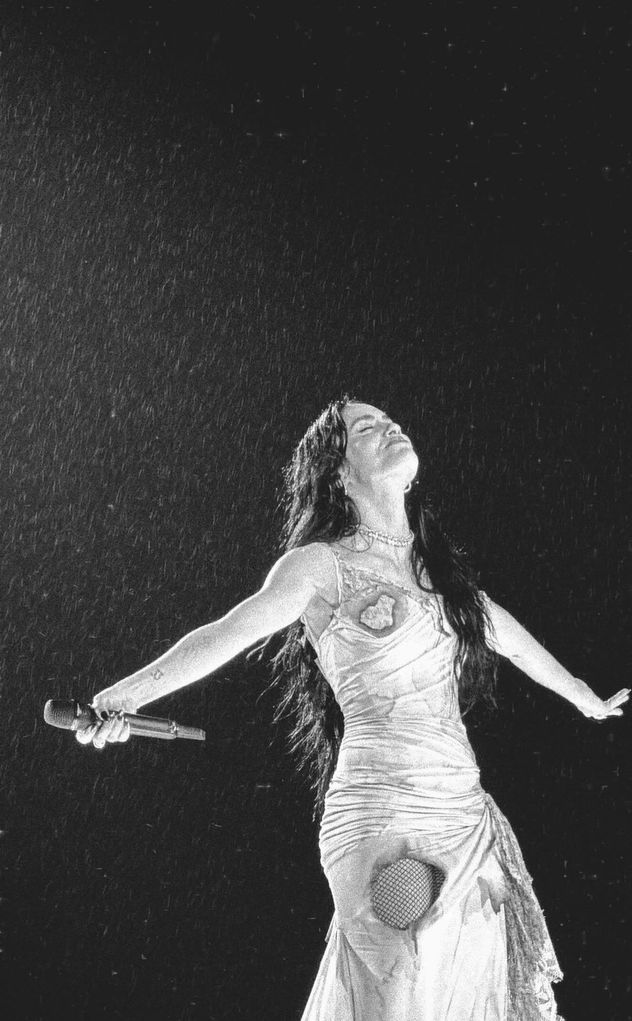 Lali en el estadio de River.