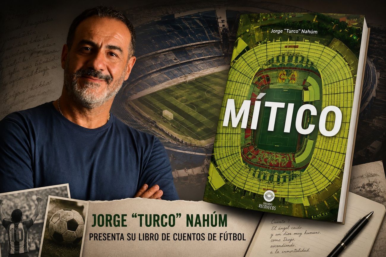 Mítico: Jorge Nahúm presenta su libro de cuentos de fútbol en el Museo del Deporte